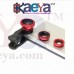 OkaeYa-3 In 1 Universally Compatible With Any Smart Phone Camera Lens(Macro+Fish Eye+Wide Angle Lens)